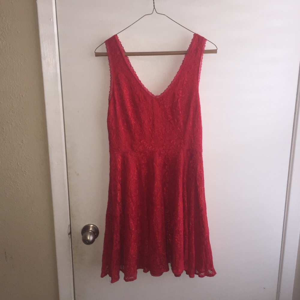 Express red dress